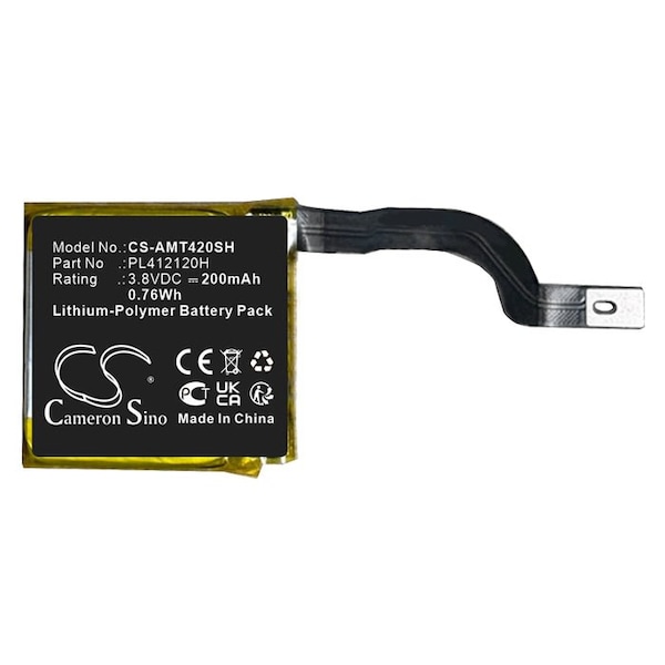 Bsc Preferred Amazfit GTR 42mm Smart Watch Replacement Battery CS-AMT420SH - main